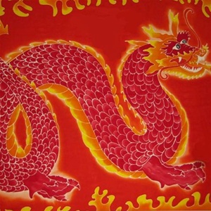 Dragon Sarong - Batik Wall Hanging