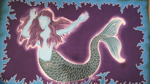 Mermaid Sarong - Batik Wall Hanging